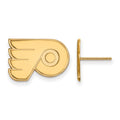 14k Gold NHL LogoArt Philadelphia Flyers Small Post Earrings