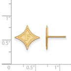 14k Gold LogoArt Furman University Small Post Earrings