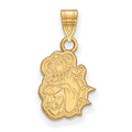 10k Gold LogoArt James Madison University Duke Dog Small Pendant