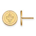 14k Gold NHL LogoArt Winnipeg Jets Small Post Earrings