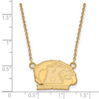 14k Gold LogoArt Kent State University Small Pendant 18 inch Necklace