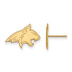 10k Gold LogoArt Montana State University Bobcat Small Post Earrings