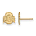 10k Gold LogoArt The Ohio State University Extra Small Post Earrings