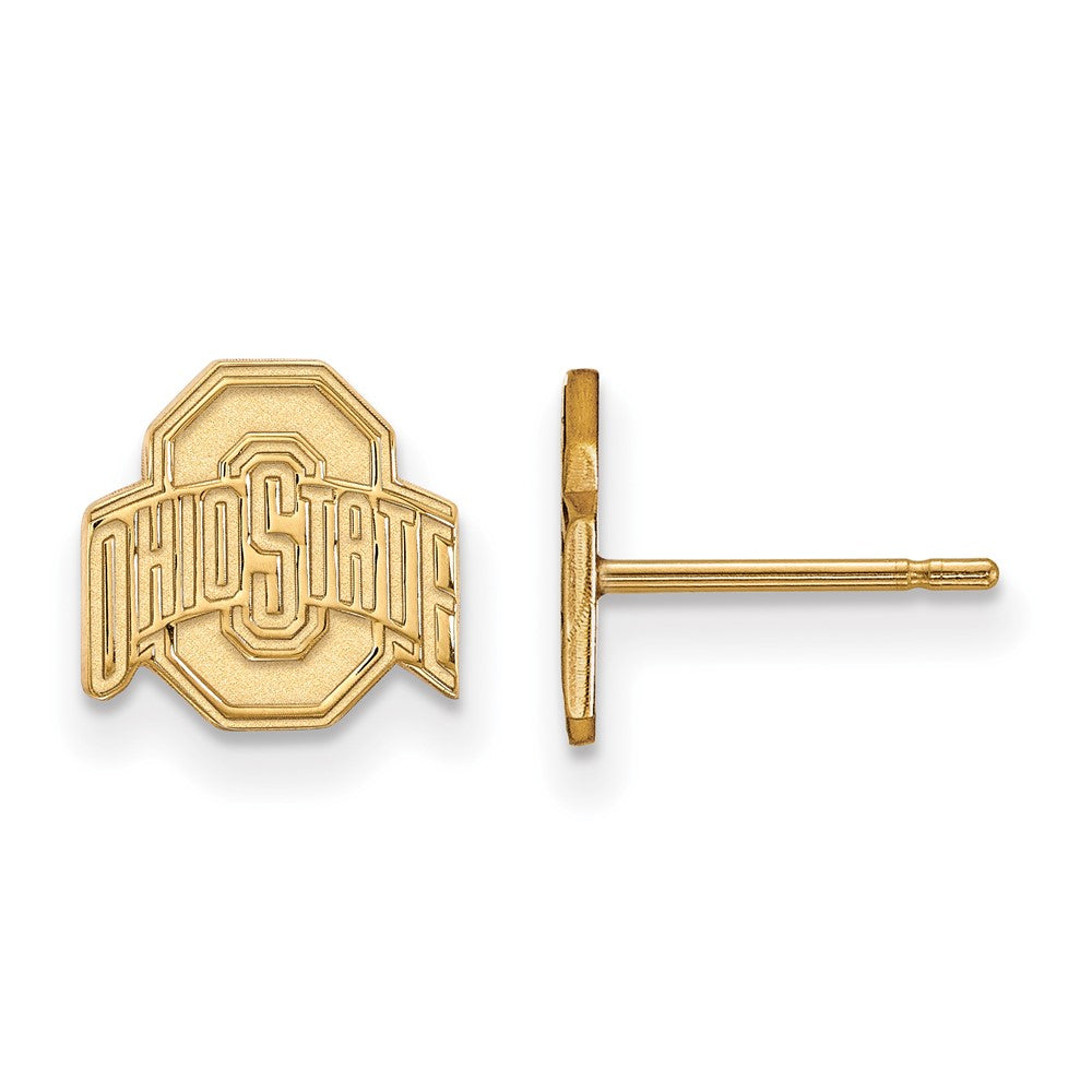 14k Gold LogoArt The Ohio State University Extra Small Post Earrings