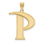 10k Gold LogoArt Pepperdine University Letter P Extra Large Pendant