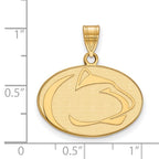 10k Gold LogoArt Penn State University Lion Medium Pendant