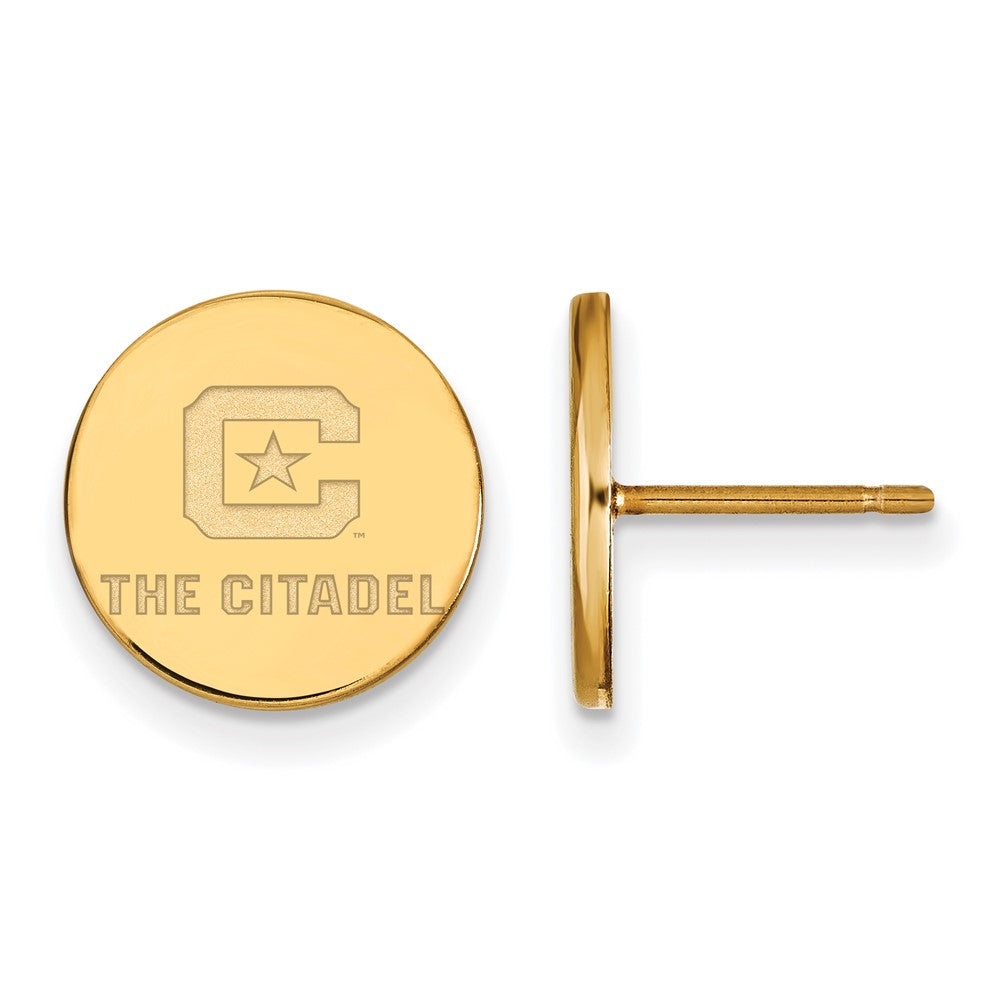14ky LogoArt The Citadel Small Post Earrings