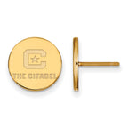 14ky LogoArt The Citadel Small Post Earrings