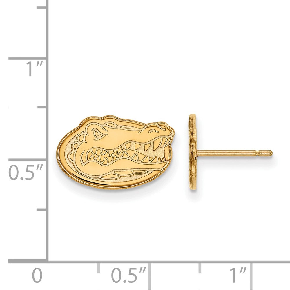 14k Gold LogoArt University of Florida Gator Extra Small Post Earrings