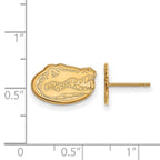 10k Gold LogoArt University of Florida Gator Extra Small Post Earrings