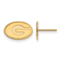 14k Gold LogoArt University of Georgia Letter G Extra Small Post Earrings