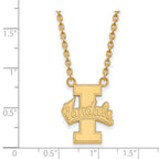 14k Gold LogoArt University of Idaho Vandals Large Pendant 18 inch Necklace