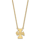 14k Gold LogoArt University of Idaho Vandals Large Pendant 18 inch Necklace