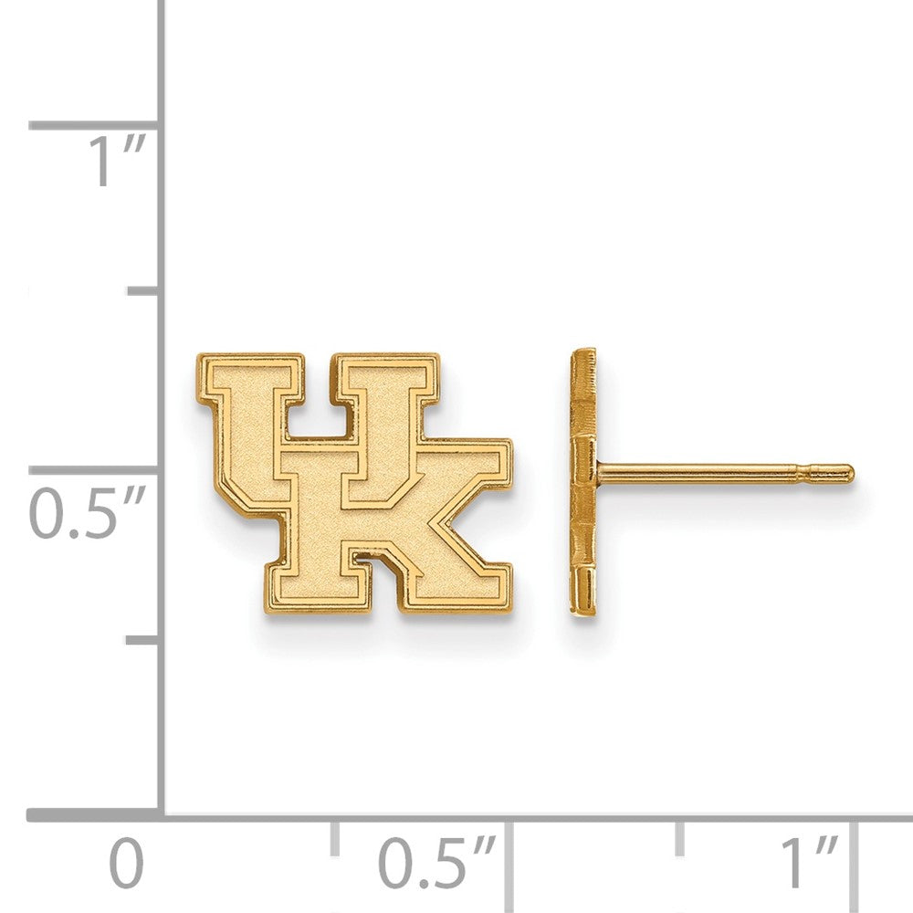 14k Gold LogoArt University of Kentucky U-K Extra Small Post Earrings