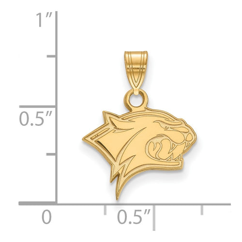 10k Gold LogoArt University of New Hampshire Wildcat Small Pendant