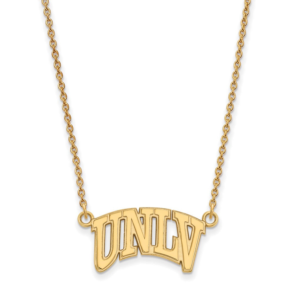 10k Gold LogoArt University of Nevada-Las Vegas U-N-L-V Small Pendant 18 inch Necklace