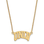 10k Gold LogoArt University of Nevada-Las Vegas U-N-L-V Small Pendant 18 inch Necklace