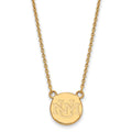 10k Gold LogoArt University of New Mexico Small Pendant 18 inch Necklace