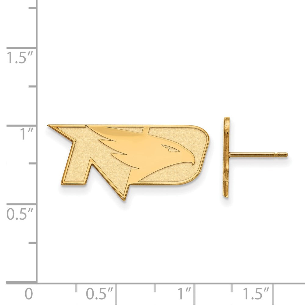 10k Gold LogoArt University of North Dakota Small Post Earrings