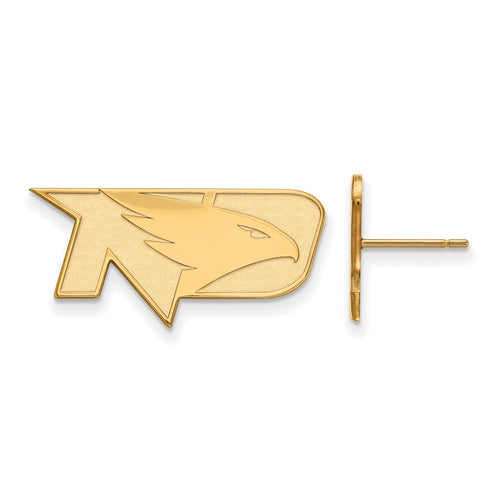 10k Gold LogoArt University of North Dakota Small Post Earrings