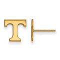 14k Gold LogoArt University of Tennessee Letter T Extra Small Post Earrings