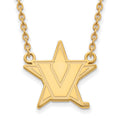 14ky LogoArt Vanderbilt University Large Pendant w/Necklace