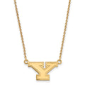 10k Gold LogoArt Youngstown State University Letter Y Small Pendant 18 inch Necklace