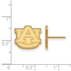 14k Gold LogoArt Auburn University A-U Small Post Earrings