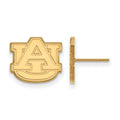 10k Gold LogoArt Auburn University A-U Small Post Earrings
