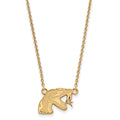 10k Gold LogoArt Florida A and M University Rattler Small Pendant 18 inch Necklace