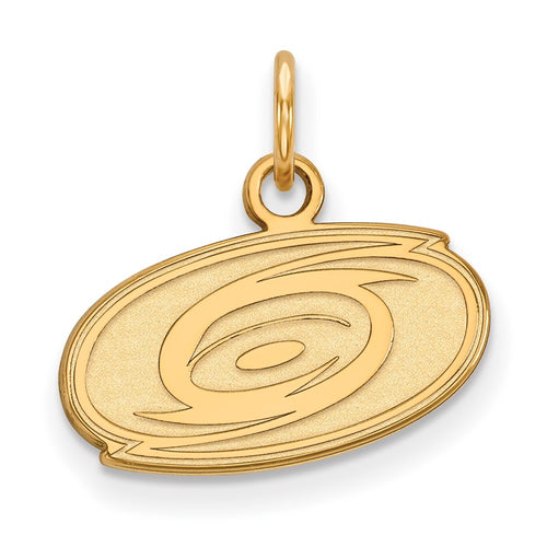 10k Gold NHL LogoArt Carolina Hurricanes Extra Small Pendant
