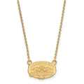 10k Gold LogoArt Jacksonville State University Small Pendant 18 inch Necklace