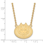 10k Gold LogoArt St. Cloud State University Husky Large Pendant 18 inch Necklace