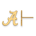 10k Gold LogoArt University of Alabama Letter A Small Post Earrings