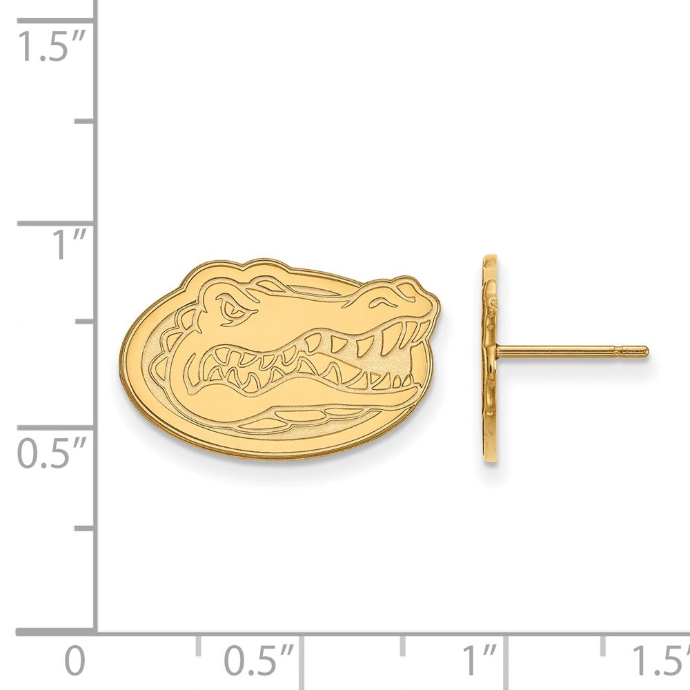 14k Gold LogoArt University of Florida Gator Small Post Earrings