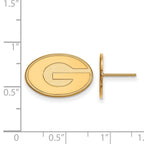 10k Gold LogoArt University of Georgia Letter G Small Post Earrings