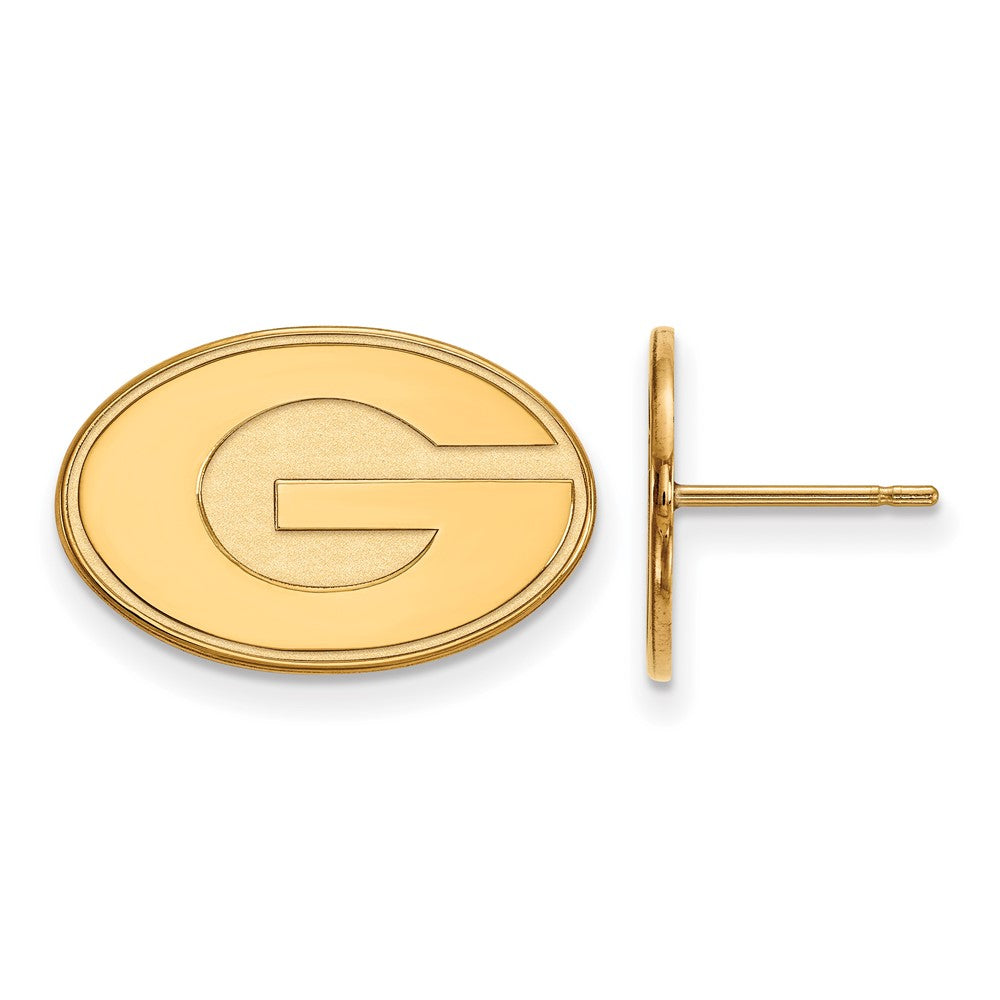 14k Gold LogoArt University of Georgia Letter G Small Post Earrings