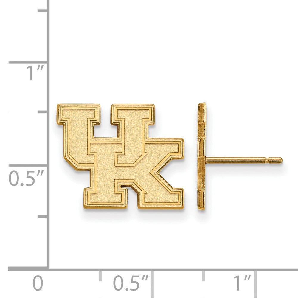 10k Gold LogoArt University of Kentucky U-K Small Post Earrings