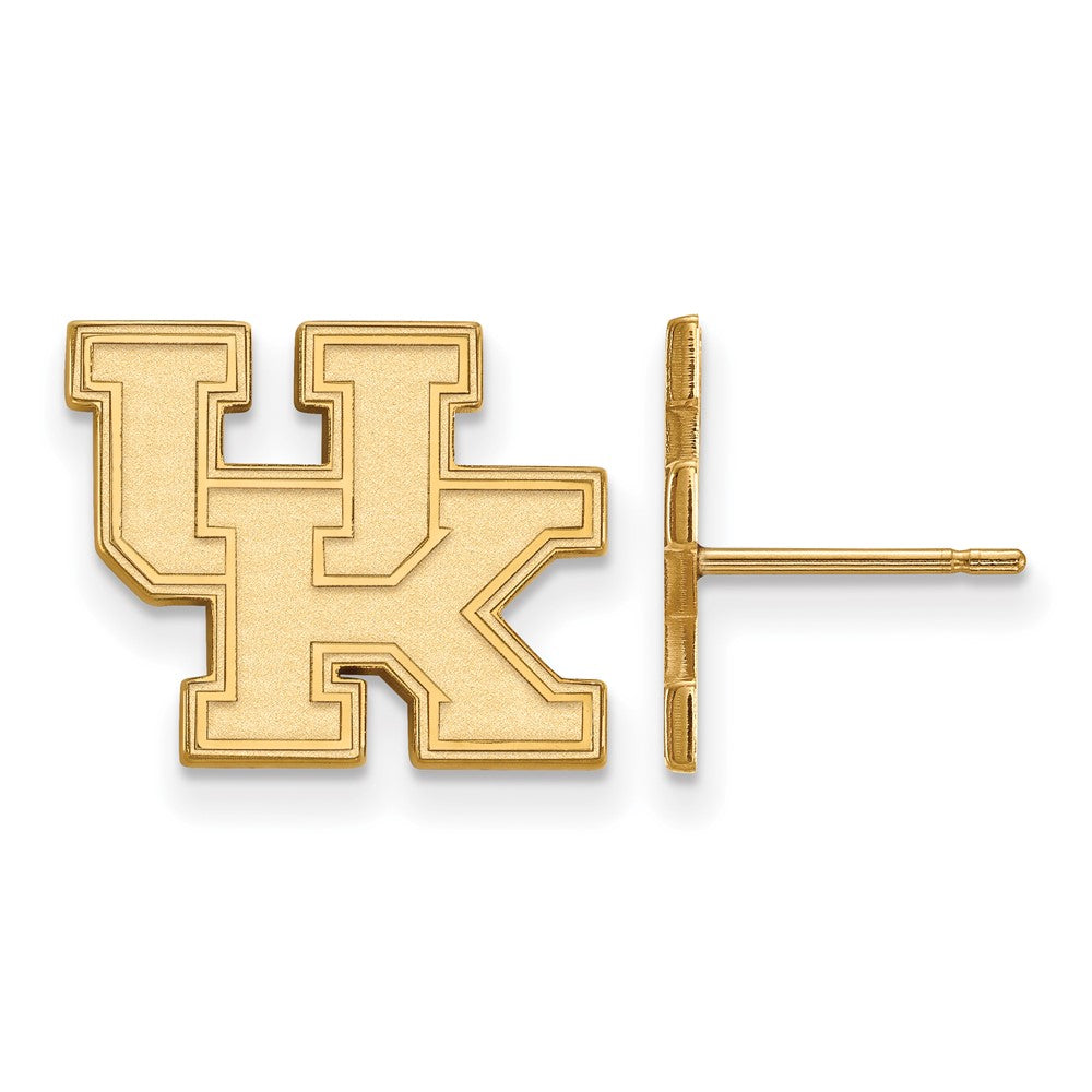 10k Gold LogoArt University of Kentucky U-K Small Post Earrings