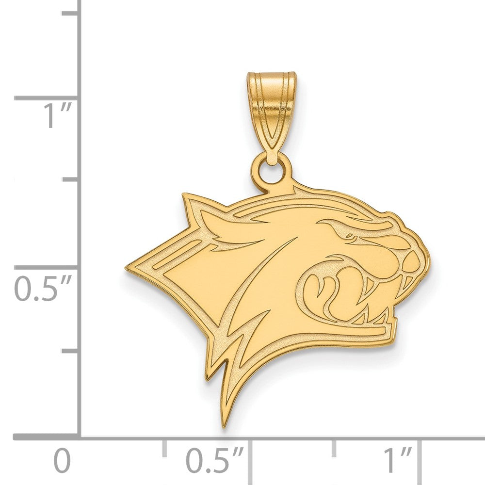 14k Gold LogoArt University of New Hampshire Wildcat Large Pendant