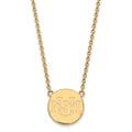10k Gold LogoArt University of New Mexico Large Pendant 18 inch Necklace