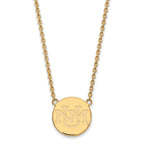 10k Gold LogoArt University of New Mexico Large Pendant 18 inch Necklace