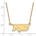 14k Gold LogoArt University of North Dakota Small Pendant 18 inch Necklace