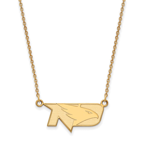 10k Gold LogoArt University of North Dakota Small Pendant 18 inch Necklace