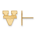 Sterling Silver Gold-plated LogoArt University of Virginia Small Post Earrings