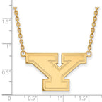 10k Gold LogoArt Youngstown State University Letter Y Large Pendant 18 inch Necklace