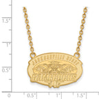 14k Gold LogoArt Jacksonville State University Large Pendant 18 inch Necklace