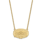 14k Gold LogoArt Jacksonville State University Large Pendant 18 inch Necklace