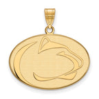 10k Gold LogoArt Penn State University Lion Large Pendant