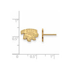 Sterling Silver Gold-plated LogoArt San Francisco State University Extra Small Post Earrings